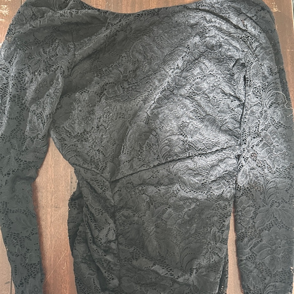 Windsor Black Lace Long Sleeve Dress